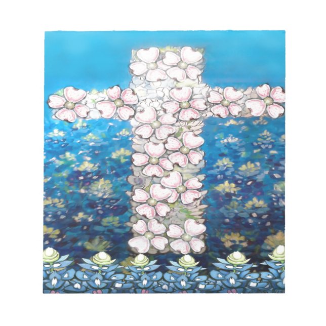 Bloc De Notas Cruz floral (Frente)