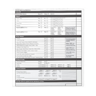 Bloc De Notas Cuadrícula de deducción de sumiller Blanda de vino
