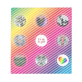 Bloc De Notas Cuadrícula de imagen de arcoíris