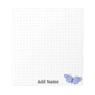 Bloc De Notas Cuadrícula de punto Personalizado de mariposa cósm