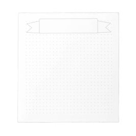 Bloc De Notas Cuadrícula de puntos simple con pancarta