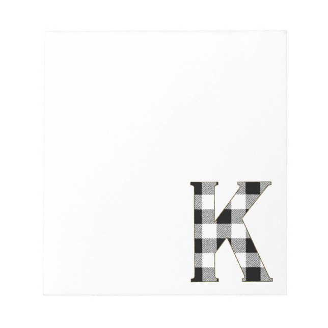 Bloc De Notas Cuadro de Gingham (Frente)