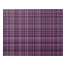 Cuadro Escocés Negro Purpura Patrón 