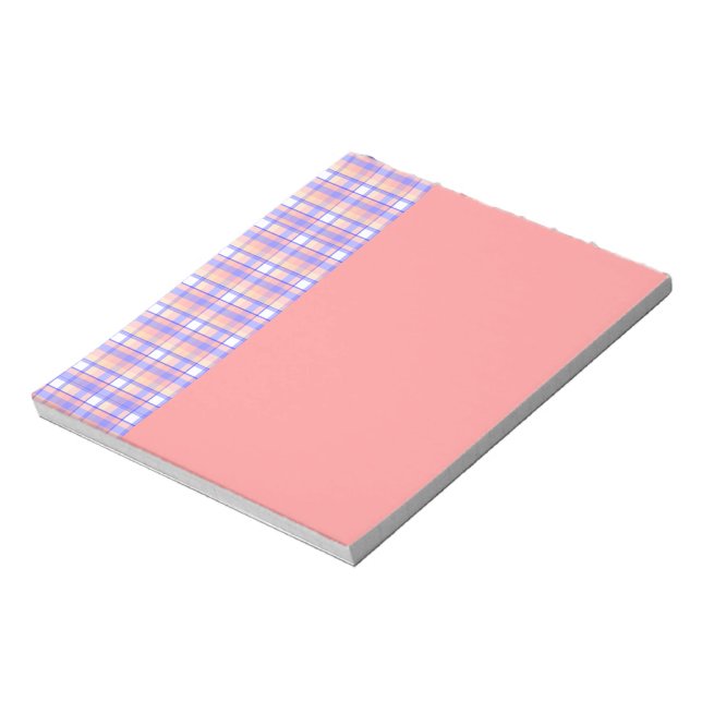 Bloc De Notas Cuadros rosa y morado (Lado Izquierdo)