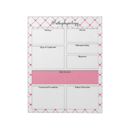 Bloc De Notas Cualidades de enseñanza _ Plantilla de patofisiolo