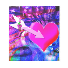 Bloc De Notas Cuando la flecha musical apunta al corazón