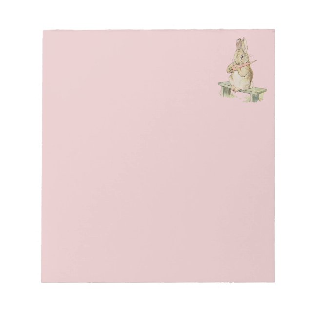 BLOC DE NOTAS CUBIERTO DE VINTAJE, BUNNY PINK NOTEPAD (Frente)