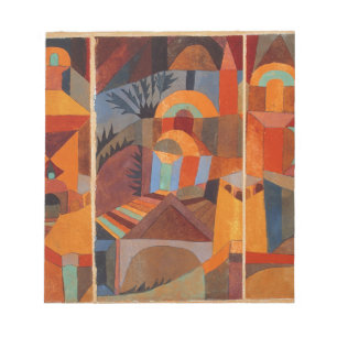 Bloc De Notas Cubismo abstracto colorido Klee jardines del templ