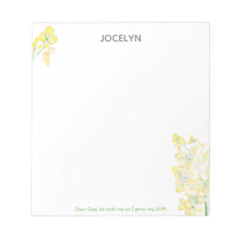 Bloc De Notas Cultivar mi Fe Hícono Amarillo Personalizado