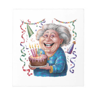 Bloc De Notas Cumpleaños de Abuela con Gran Sonrisa