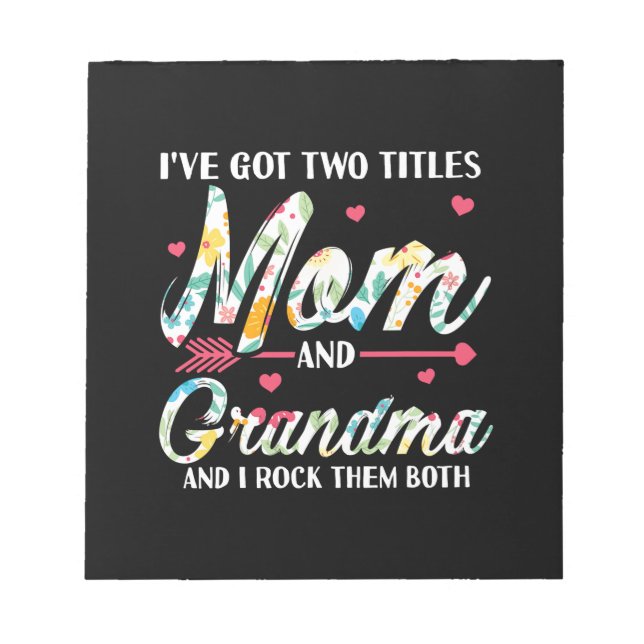 Bloc De Notas Cumpleaños De Mamá Y Abuela (Frente)
