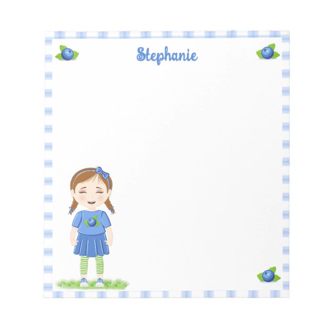 Bloc De Notas Cumpleaños del Blueberry (Frente)