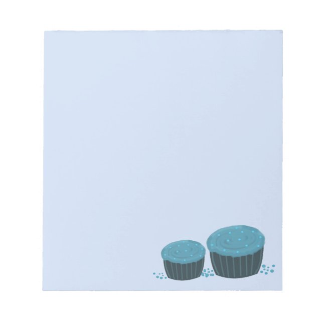 Bloc De Notas Cupcakes azules (Frente)