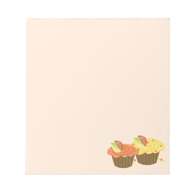 Bloc De Notas Cupcakes de Naranja y Limón (Frente)
