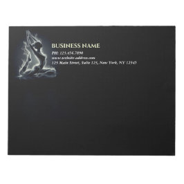 Bloc De Notas Curador de Reiki de yoga, una pierna de paloma