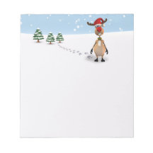 Curioso árbol de Navidad de renos - Notepad