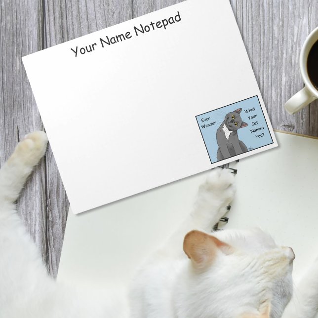 Bloc De Notas Curioso gato azul para siempre maravilla (Subido por el creador)