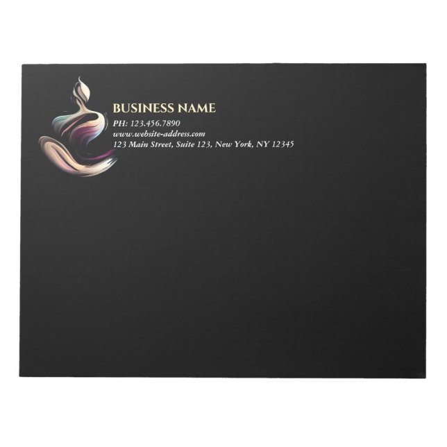 Bloc De Notas Curso de broche de broche de Lotus Pose (Frente)