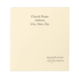 Bloc De Notas Custom Church Name Blest Be The Tie 