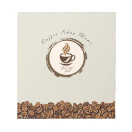 Bloc De Notas Custom Coffee Shop Notepad – Personalized Logo 