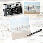 Bloc De Notas Custom family photo summer vacation<br><div class="desc">Personalize and add your photo of your family,  kids,  wife,  girlfriend or pet. The photo has a white overlay so that you can see your writing.
The photo shows a photo from a family summer vacation and a day at the beach. White modern hand lettered style script.</div>