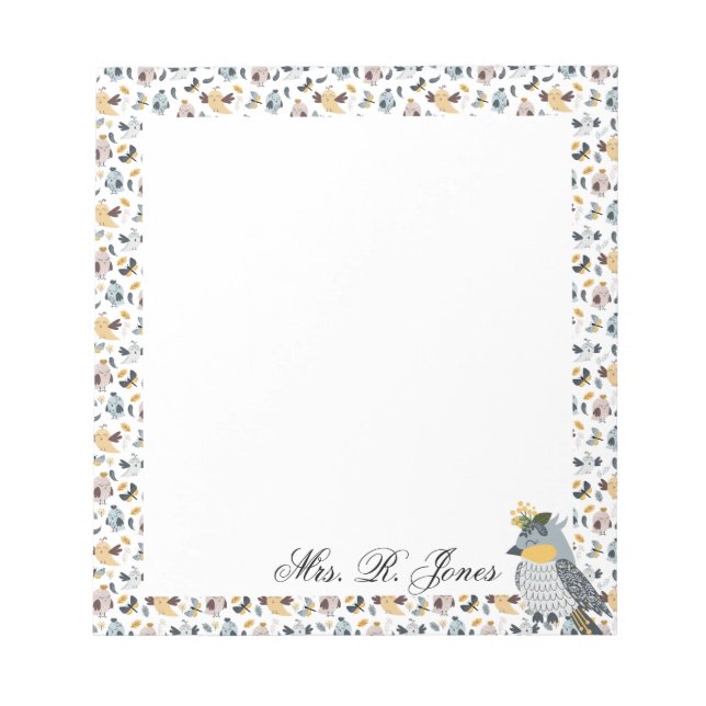 Bloc De Notas Custom For The Birds (Frente)