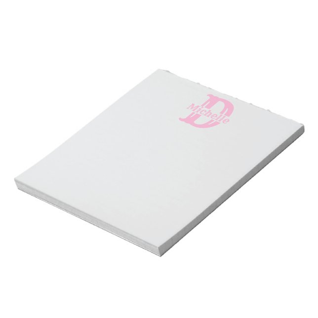 Bloc De Notas Custom Monogram Notepad - Create Your Own Sticky (Lado Izquierdo)