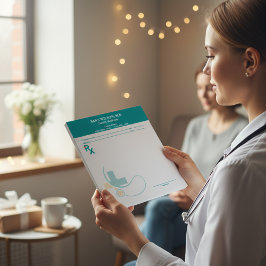 Bloc De Notas Custom Prescription Pad Template | Editable RX Not