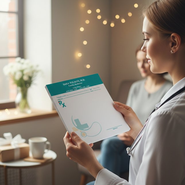 Bloc De Notas Custom Prescription Pad Template | Editable RX Not (Custom Prescription Pad Template | Editable RX Notepad )