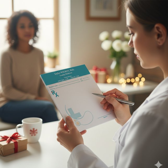 Bloc De Notas Custom Prescription Pad Template | Editable RX Not (Custom Prescription Pad Template | Editable RX Notepad )