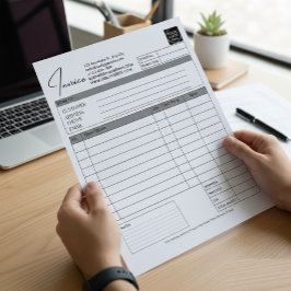 Bloc De Notas Custom Printable Order Form Business Logo Invoice