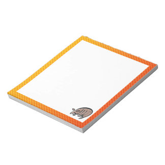 Bloc De Notas Cute Armadillo; Naranja amarillo
