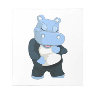 BLOC DE NOTAS CUTE AZUL HIPPO