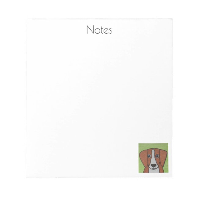 Bloc de notas Cute Beagle (Frente)