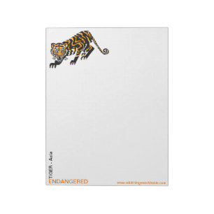 Bloc De Notas Cute bigcat - TIGER - Conservación -