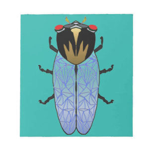 Bloc De Notas Cute Black Cicada