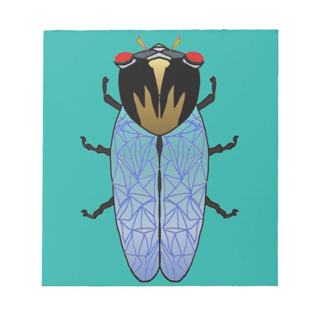Bloc De Notas Cute Black Cicada (Frente)