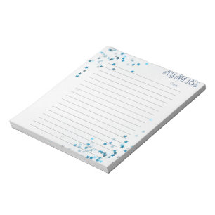 Bloc De Notas Cute Blue Stars Kids Notepad estacional