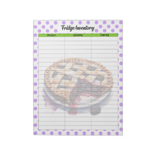Bloc De Notas Cute Blueberry Fridge Inventory