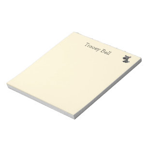 Bloc De Notas Cute burro gris pequeño crema