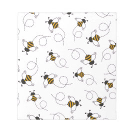 Bloc De Notas Cute Cartoon Bee Honeybee Seamless Pattern Sticky 