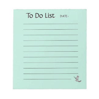 Bloc De Notas Cute Cat To-Do List Notepad