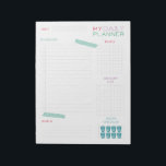 Bloc De Notas Cute Daily Planner<br><div class="desc">Planee su día con este sencillo planificador diario con "cinta washi". Puedes anotar tus tareas pendientes,  goles,  comidas,  lista de compras e incluso comprobar cuántos vasos de agua has bebido. También disponible:</div>