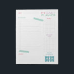 Bloc De Notas Cute Daily Planner<br><div class="desc">Planee su día con este sencillo planificador diario con "cinta washi". Puedes anotar tus tareas pendientes,  goles,  comidas,  lista de compras e incluso comprobar cuántos vasos de agua has bebido. También disponible:</div>