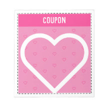 Cute DIY Coupons | Corazones rosados