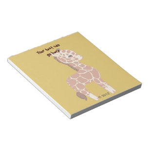 Bloc De Notas Cute Giraffe