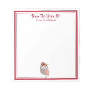 Bloc De Notas Cute Girly Bird