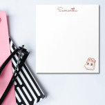 Bloc De Notas Cute Girly De Vuelta A La Escuela<br><div class="desc">¡Haz que volver a la escuela sea más divertido con nuestro Bloc de notas de Cute Girly! Esta nota personalizada con el nombre es perfecta para anotar tareas, hacer garabatos durante la clase o escribir notas dulces a tus amigos. Manténgase organizado y con estilo todo el año con este adorable...</div>