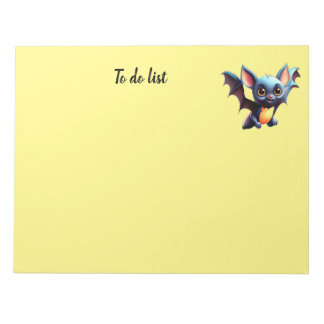 Bloc De Notas Cute Halloween Bat Notepad