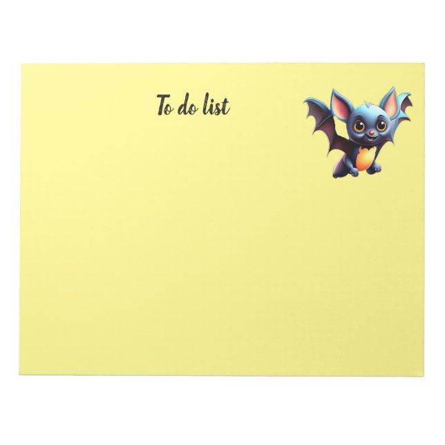 Bloc De Notas Cute Halloween Bat Notepad (Frente)
